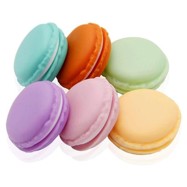 6Pcs Macaron Jewelry Box Cute Pill Box Colorful Storage Box Candy Organizer Case