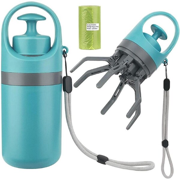 Portable Dog Poop Scooper Sanitary Dog Waste Picker Upper with Bag Dispenser