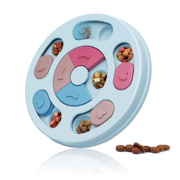 Dogs Food Puzzle Feeder Toys for IQ Training-Blue