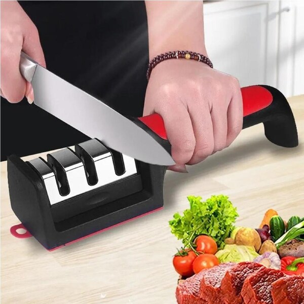 Kitchen 3/4-Segment Knife Sharpener Household Multi-Functional Knife Sharpeners