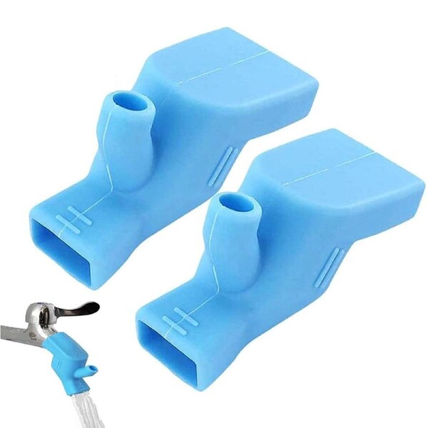 2 Pack Silicone Faucet Extender Faucet Connector Kitchen Water Tap Extension