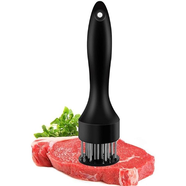 Meat Tenderizer with Stainless Steel Needle-Black