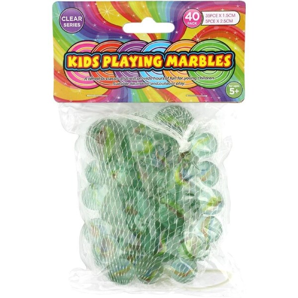 Glass Marbles (Pack of 40)
