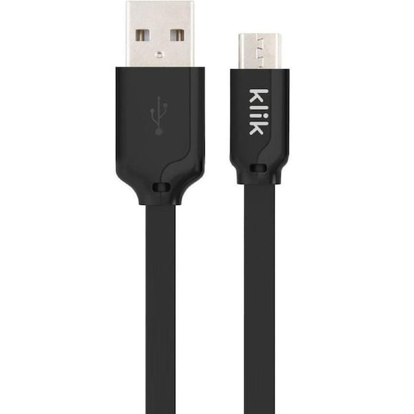 Klik Micro USB Charge/Sync Cable 25cm - Black