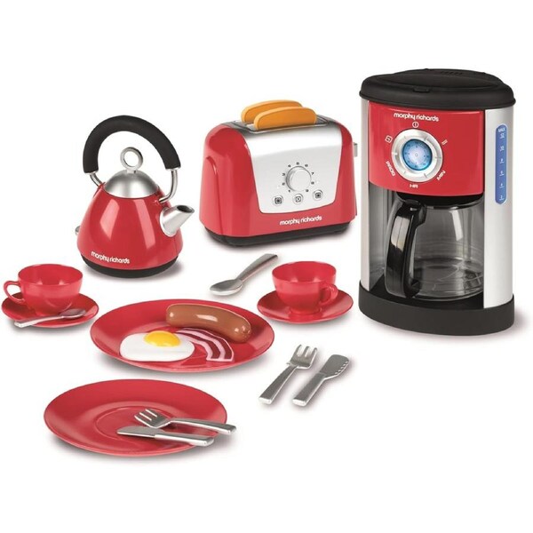 Casdon Morphy Richards Kitchen Toy Set for Children Aged 3 Plus with Toaster Kettle