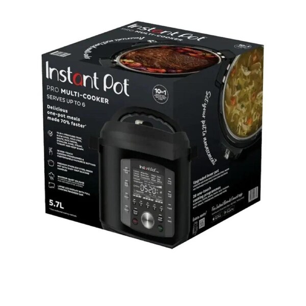 Instant Pot Pro Multi Cooker 5.7L - Ten Appliances in One - Single Touch - Fast Pre-Heat