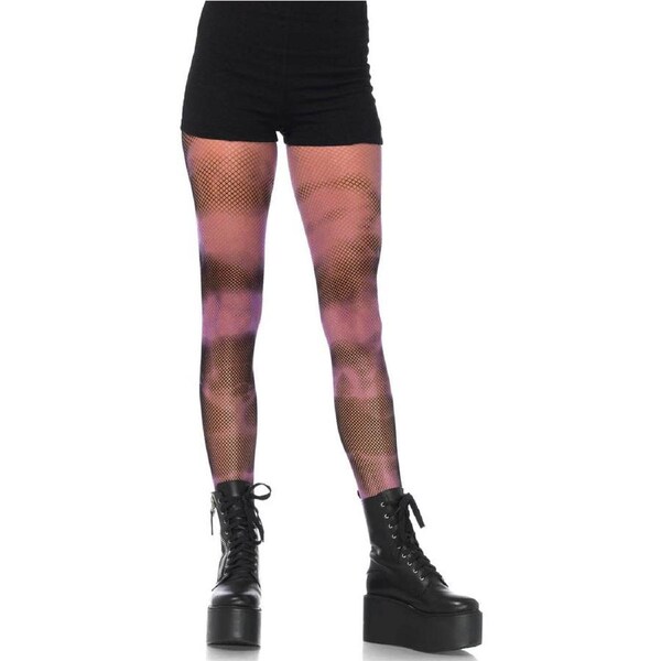Tie Dye Fishnet Stockings