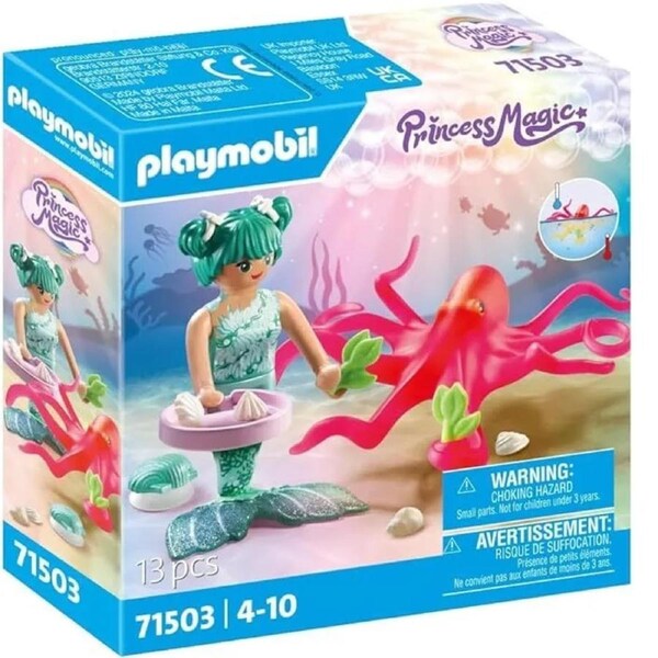 Playmobil Princess Magic - Mermaid with Colour-Changing Octopus