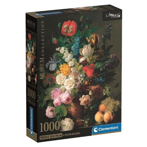 Clementoni Museum Collection Van Dael Bowl of Flowers 1000 Piece Jigsaw Puzzle