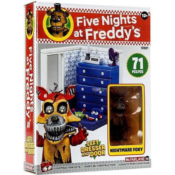 Five Nights at Freddy's Left Dresser & Door Small Construction Set [Nightmare Foxy]