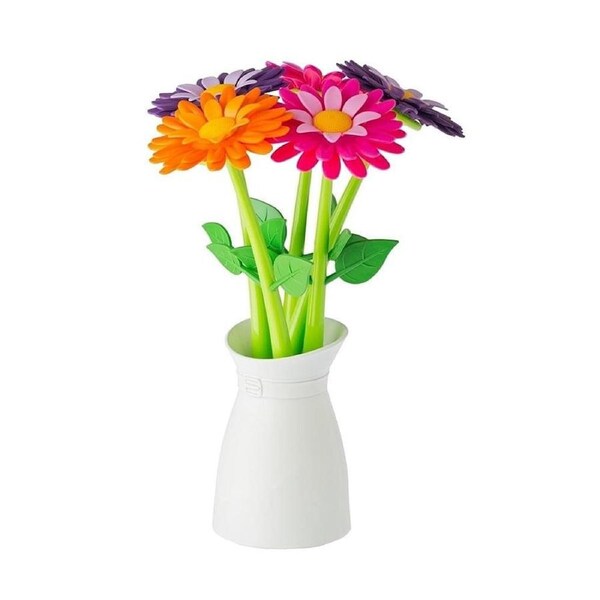 Flower Shop 5pc Pen Set With Vase