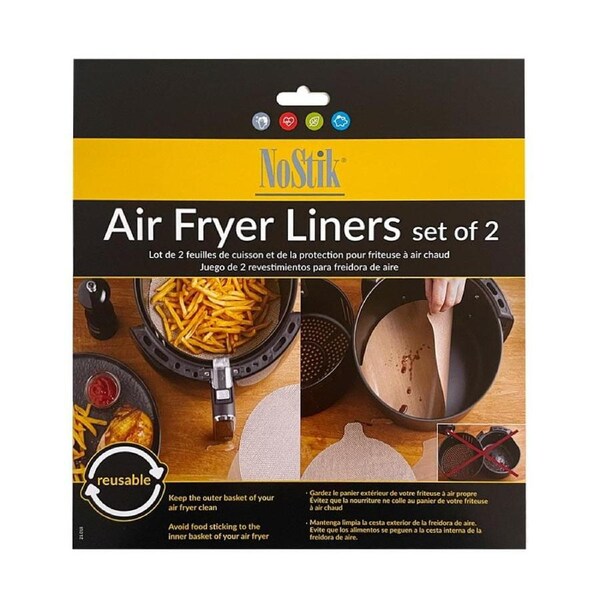 Nostik Air Fryer Liner Set of 2 Round