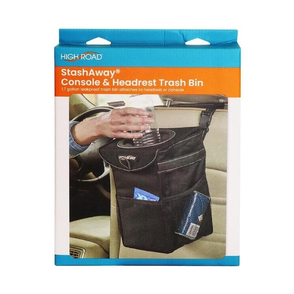 StashAway(TM) Console & Headrest Trash Bin