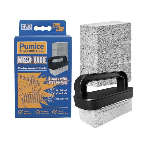White Magic Pumice Pool & BBQ Eraser Mega 4 Pack