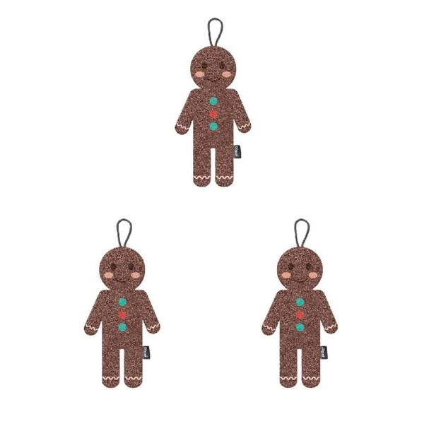 Gingerbread Man Scrubber Sponge - 3 Pack