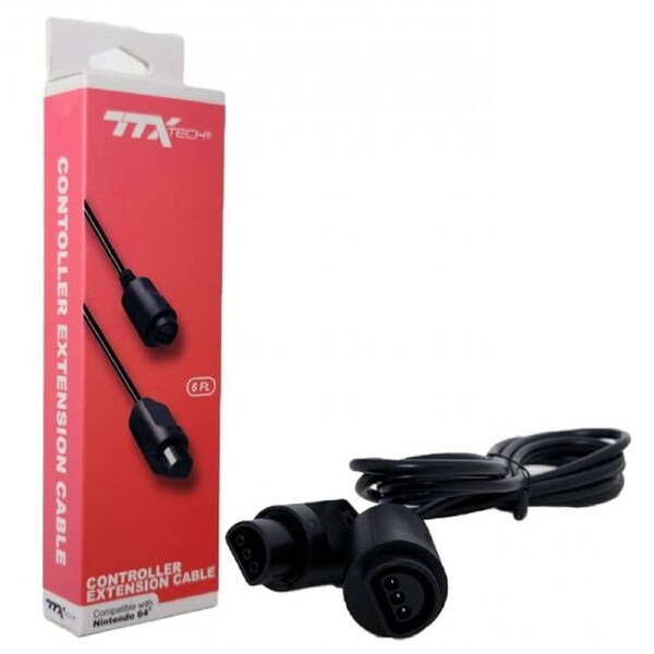 TTX Tech 6ft Controller Extension Cable for N64