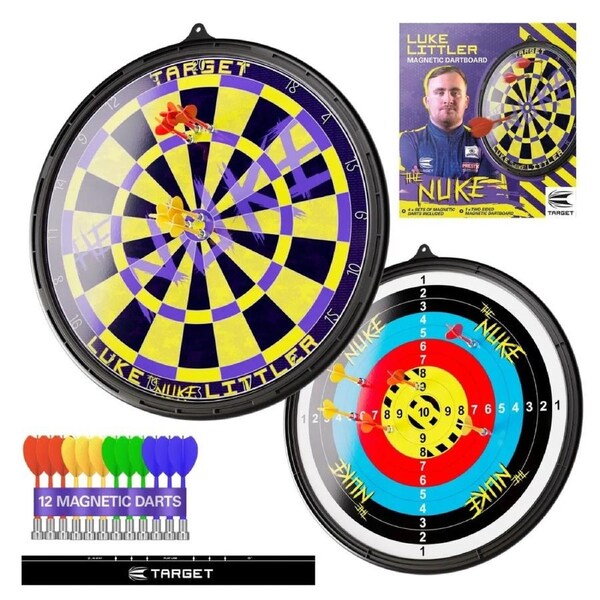 Target Luke 'The Nuke' Littler Magnetic Dart Board Set With Darts