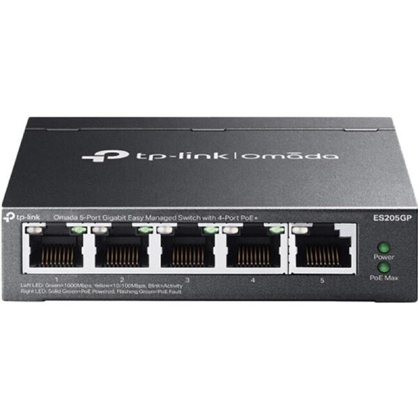 5 PORT GIGA EASY MANAGED SWITCH 4 x POE+