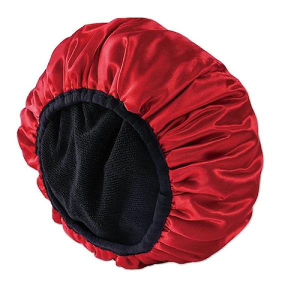 Large Shower Caps, Reusable Shower Cap For Women, Triple Layer Terry Lined Shower Caps For Long Thick Hair, Waterproof Washable Soft Bath Shower Caps