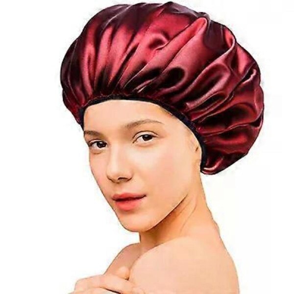 Large Shower Caps. Reusable Shower Cap for Women. Triple Layer Terry Lined Shower Caps for