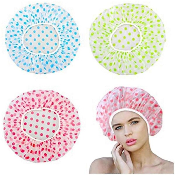 Shower Cap Reusable Shower Cap 6-Piece Shower Cap Shower Cap Elastic Shower Cap