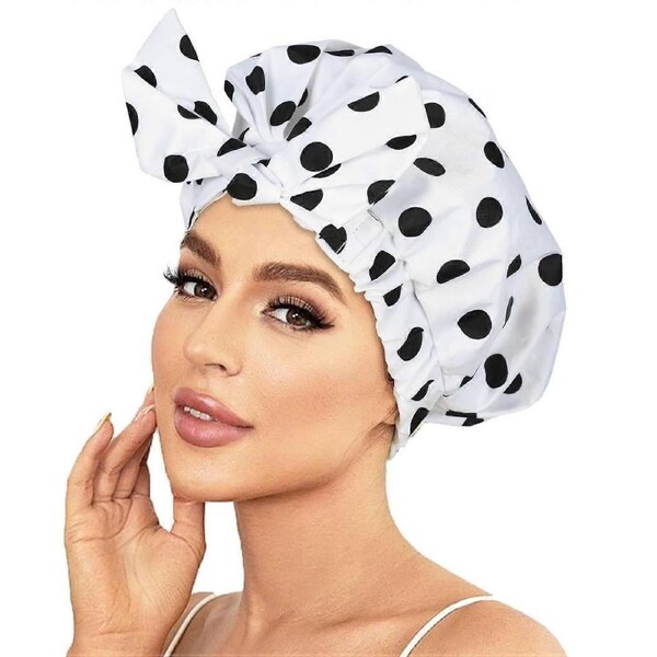 Shower Cap Luxury Shower Caps for Women Reusable Waterproof Hair Cap for Shower
