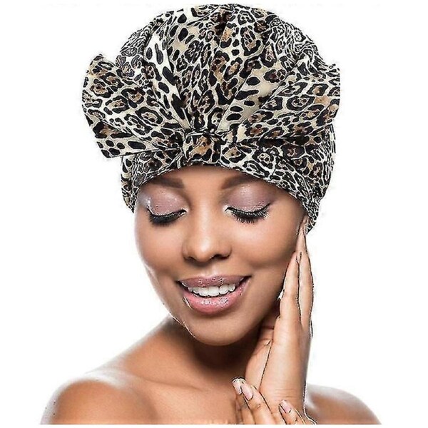 Shower Cap For Women Long Hair Reusable Waterproof Shower Caps