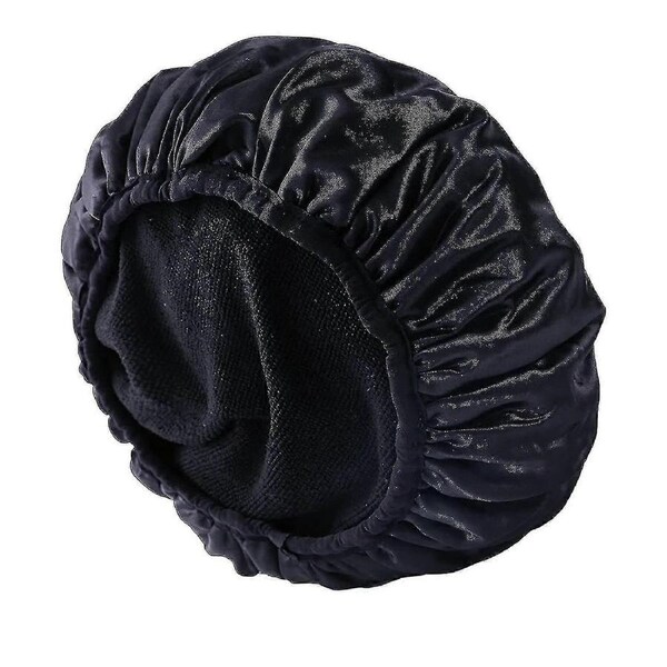 Terry Lined Shower Caps, Triple Layer Large Shower Cap For Women, Reusable Shower Caps For Long Thick Hair, Waterproof Washable Soft Bath Shower Caps