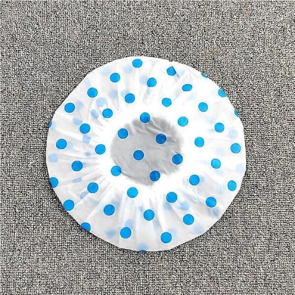Pack Of 5 Shower Cap,reusable Waterproof Shower Caps,plastic Shower Cap,elastic Bath Cap,night Headwear, Soft Hair