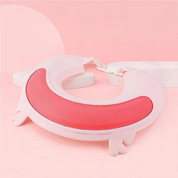 Adjustable Kids Baby Shower Cap Shower Cap Shampoo Pink