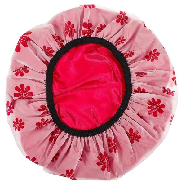 Shower Hair Cap Showering Hair Cover Satin Shower Bonnet Reusable Shower Cap