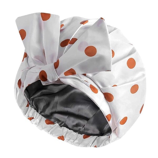 Shower Cap for Women, Waterproof - Reusable Shower Cap, Hair Cap for Shower, Waterproof Shower Cap for Long Hair