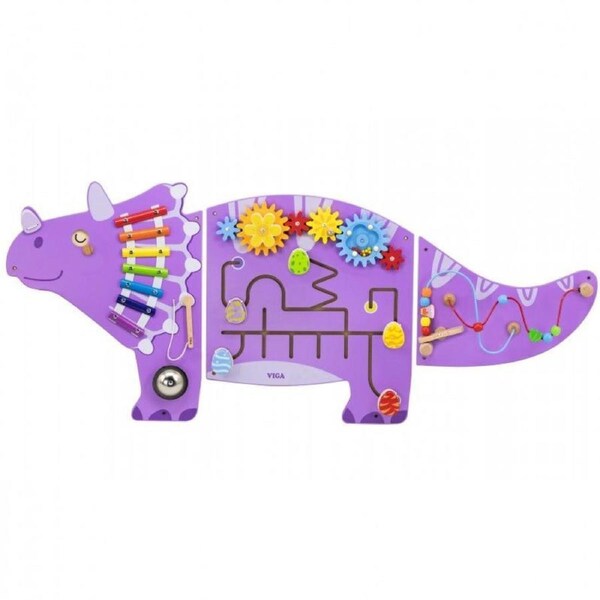 Viga Wooden Triceratops Wall Game Educational, Motor skills, Activities Toy
