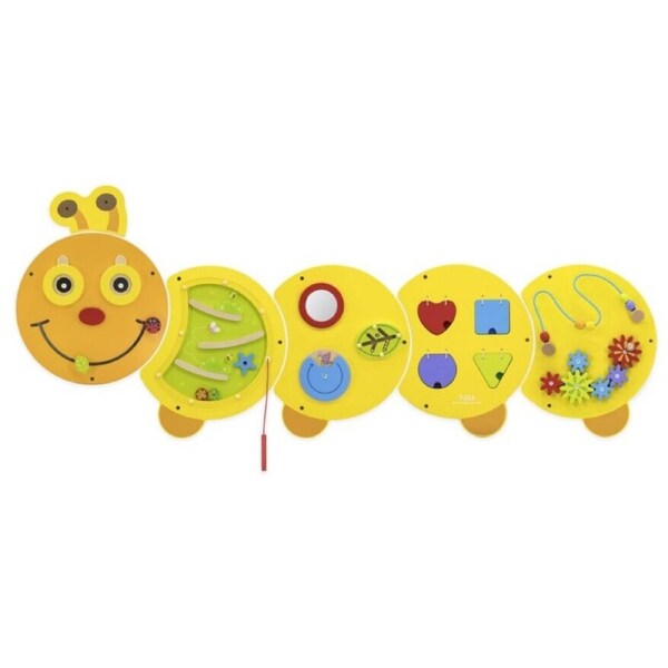 Viga Wooden Junior Caterpillar Wall Game - Educational, Motor skills, Activities Toy