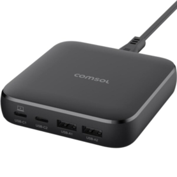 Comsol DC65CAW 65W 4 Port USB Desktop Charger