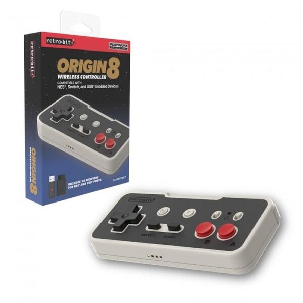 Retro-Bit Origin8 2.4GHz Wireless Controller for Switch and NES