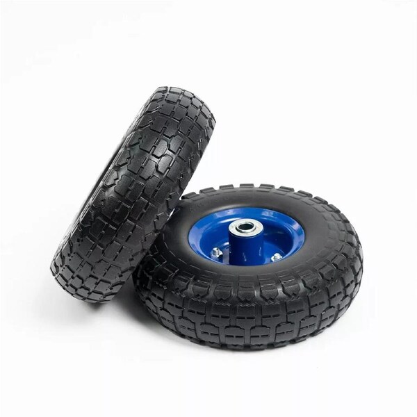 1/2/4 x 10"Solid Trolly Wheels 16mm Bore Tyre 4.10/3.5-4 Flat Free Heavy duty AU