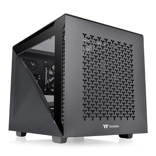 Thermaltake Divider 200 TG Air mATX Case - Black (CA-1V1-00S1WN-01)
