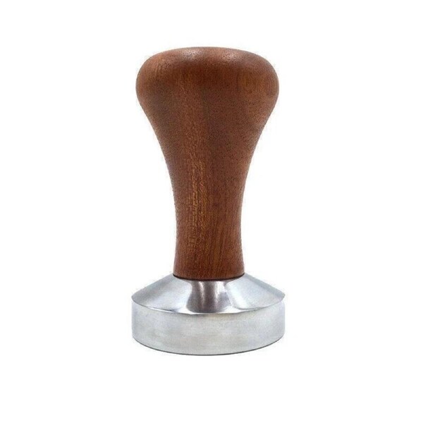 Wooden Handle Barista Espresso Grinder 51mm Stainless Coffee Tamper