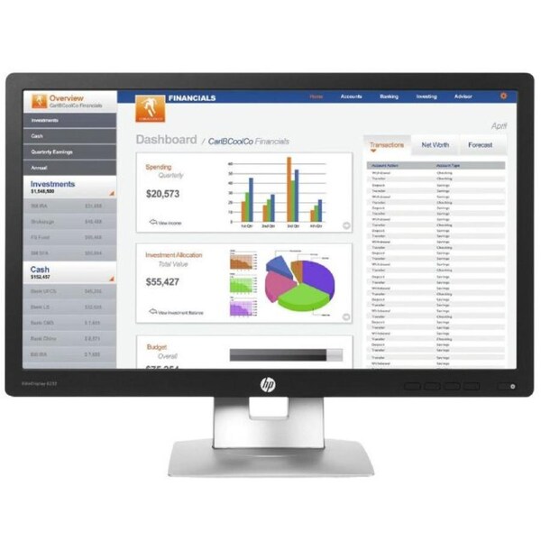 HP EliteDisplay E232 Monitor 23" - Black - Refurbished (Excellent Condition)