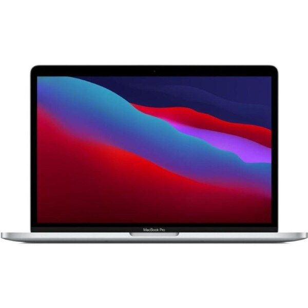 MacBook Pro 13.3-inch (2020) - M1 - Apple M1 Chip: 8-Core CPU/8-Core GPU - 256GB - Silver - 8GB RAM - Refurbished (Good Condition)
