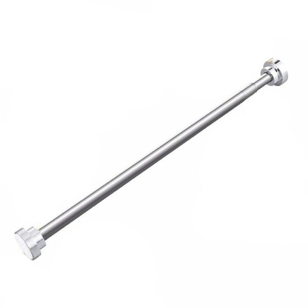 Shower Curtain Rod Curtain Pole Adjustable Stainless Tension Rod Rail 65 to 100cm