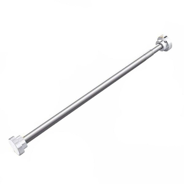Shower Curtain Rod Curtain Pole Adjustable Stainless Tension Rod Rail 85 to 140cm