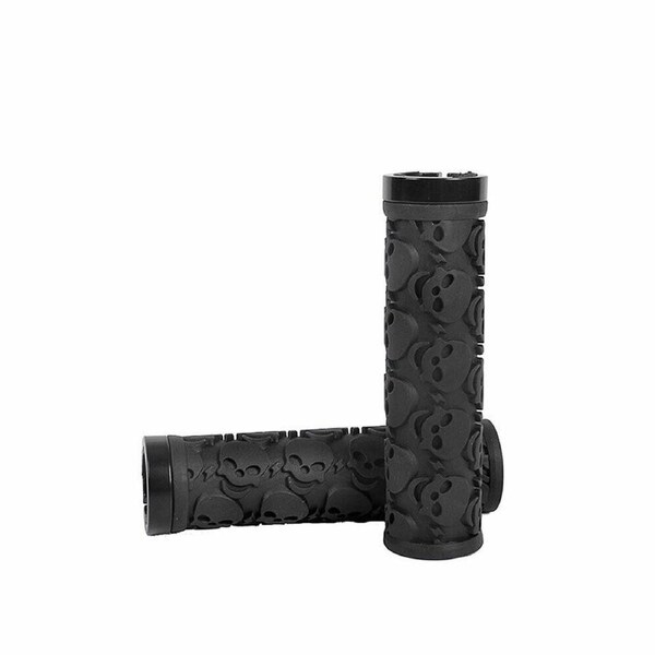 Pair Bicycle Bike Bar Rubber Locking Mountain BMX Handle Grips Lock On MTB Black
