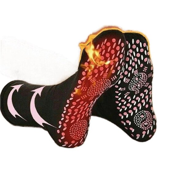 Tourmaline Self-Heating Magnetic Therapy Comfortable Winter Warm Socks 2 Pair