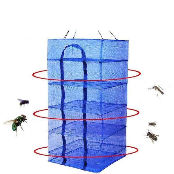 Fruit Meat Fishing Jerky Food Air Drying Net Vegetable Dehydrator 3 Tiers