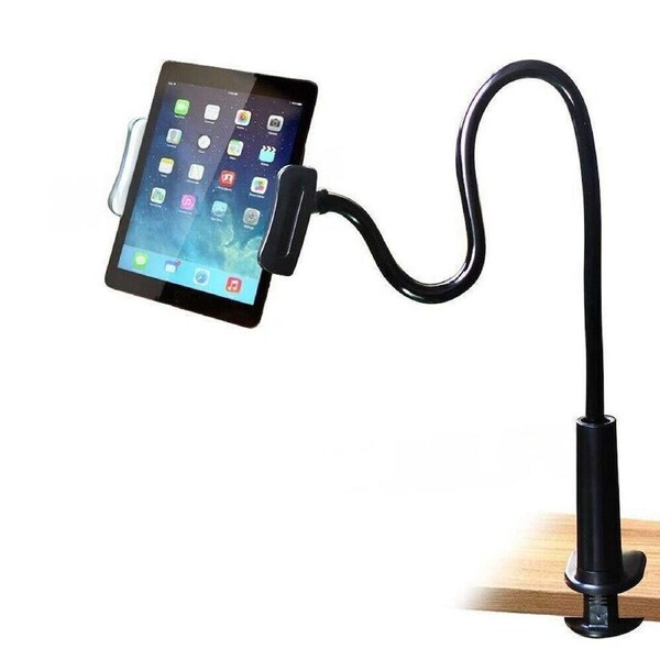 Rotating Tablet Stand Holder Lazy Bed Desk Mount iPad Air iPhone Samsung - 360 Degree Black