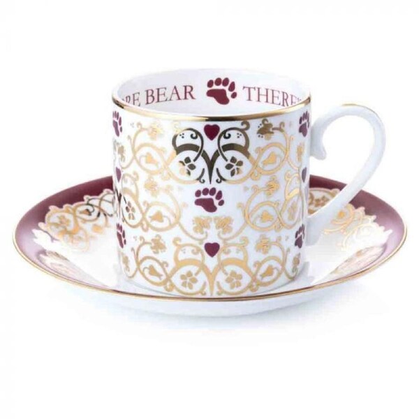 English Ladies Charlie Bear - Always Room For One More Cup & Saucer Set