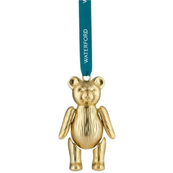 Waterford Golden Teddy Hanging Ornament