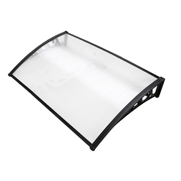 Instahut Window Door Awning Door Canopy Outdoor Patio Awning 1-4M DIY Cover 1m x 1.5m Clear